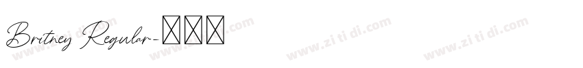 Britney Regular字体转换 Britney Regular字体转换